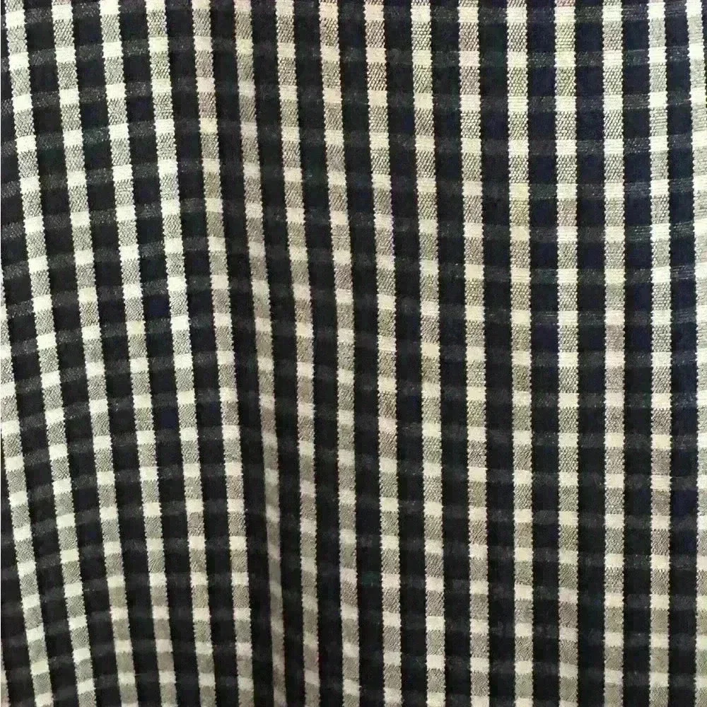 J. Crew 80's 2 Ply Thompson Shirtings Mens L 16-16.5 Blue Checkered Long Sleeve